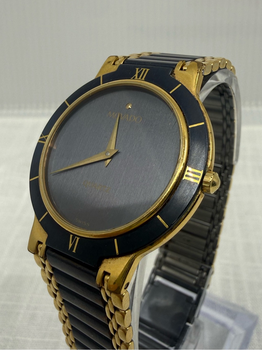 2010s Movado Two-Tone Slim 31mm Swiss Quartz Watch